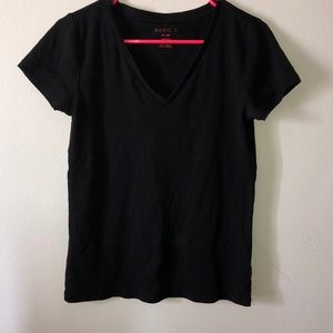 Black V-neck